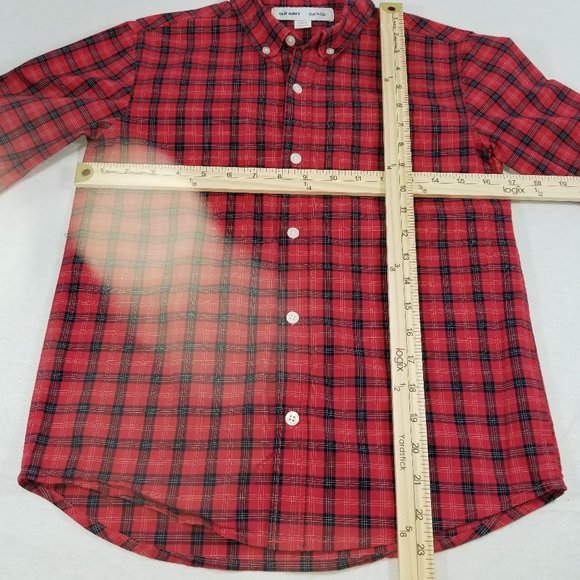 OLD NAVY Boys Built in Flex Shirt Size L (10-12) - Picture 4 of 8